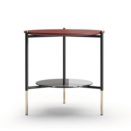 Moderner Beistelltisch - BATON III - Praddy Unipessoal lda - Edelstahl / Marmor / Gestell aus rostfreiem Edelstahl