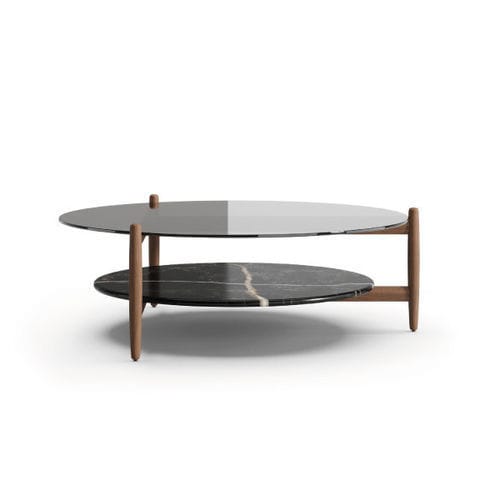 Moderner Couchtisch - SOPRANO I - Praddy Unipessoal lda - Holz / Glas / Marmor