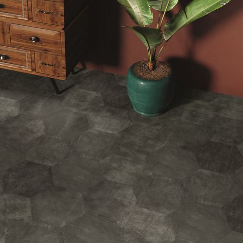 Sechseckige Fliese / Keramik - AMAZONIA - ZYK - Mattfinish / für den Innenraum / für Badezimmer