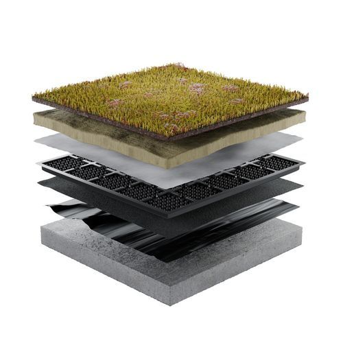 Gründachsystem für Flachdach - PREMIUM HIGH 25 SYSTEM - Urbanscape - für Flachdach / wasserdicht / zur Drainage