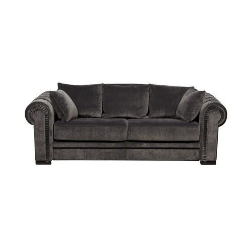 Bettsofa - VISCONTI - MOULINS - klassisch / Stoff / anthrazitfarben