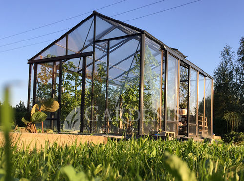 Gewächshaus für Hobbygärten - JUNA - GARDENIS UAB - einkuppelig / Glas / Polycarbonat