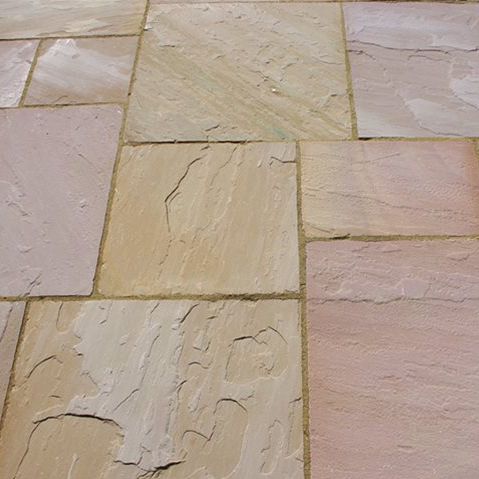 Naturstein-Pflasterstein - MODAK SANDSTONE - Castacrete - für Außenbereich