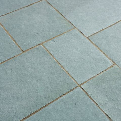 Schiefer-Pflasterstein - BLUE LIMESTONE - Castacrete - für Außenbereich / texturiert