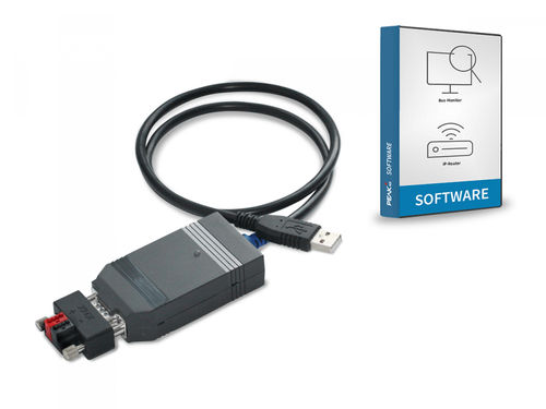 KNX-Schnittstellenmodul - USB-Connector inkl. KNX-WAGO 243-211-Adapter (vergossen) - PEAKnx - USB