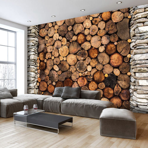 Moderne Tapete - GATE - WALL DESIGNERS - Motiv / Holzoptik / Vlies
