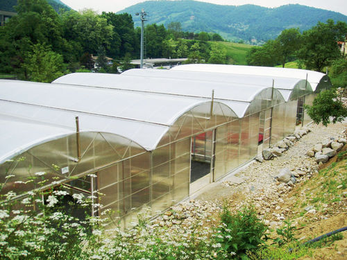 Gewächshaus für Gewerbegebrauch - HM - Agrimec srl - für Hobbygärten / für Produktionszwecke / einkuppelig