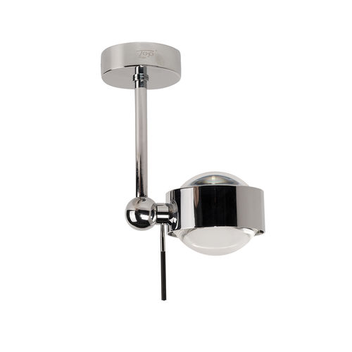 Moderne Deckenleuchte - PUK SIDE SINGLE - Top Light GmbH & Co. KG. - rund / Borosilikatglas / Metall