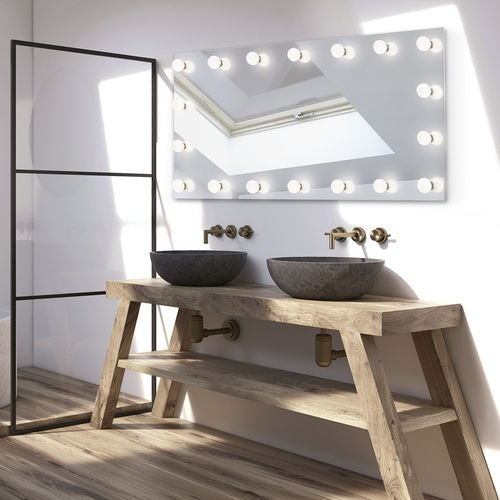 Wandmontierter Spiegel für Badezimmer - BULBLINE - Top Light GmbH & Co. KG. - für Gewerbegebrauch / modern / rechteckig