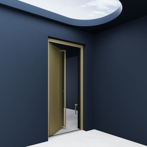 Eingangstür - 01 - Finstral - Aluminium / einflügelig / modern