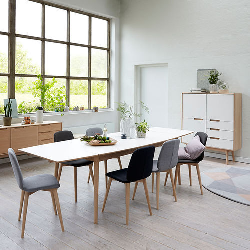 Moderner Esstisch - CURVE  - PBJ Design House - Eiche / Nussbaum / Massivholz