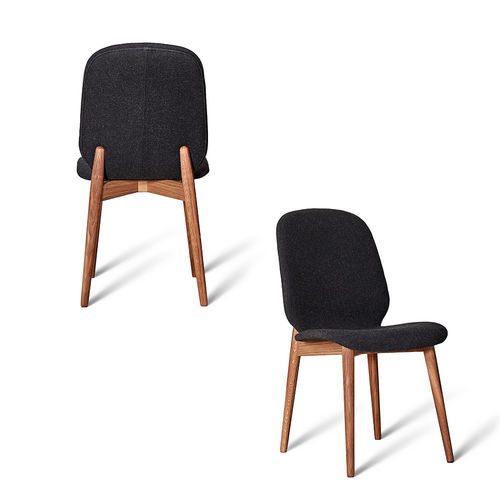 Moderner Esszimmerstuhl - TRADITION - PBJ Design House - für den Innenraum / Stoff / Gestell aus Eiche