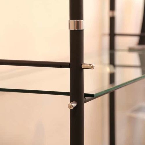 Moderne vitrine - MODULA - Del Barba Lavorazioni Metalli Srl - bodenstehend / Messing / Aluminium