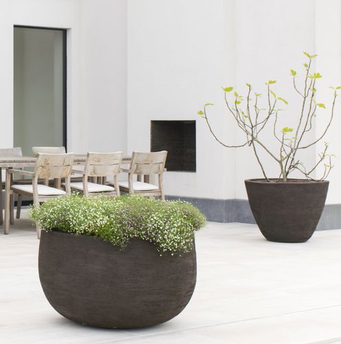 Terrakotta-Pflanzgefäß - GRACE - Deseo Ceramics - freistehend / rund
