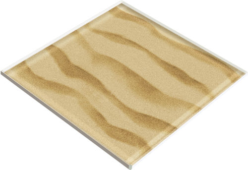 Glas-Bodenbelag - SAND FLOOR - Crystalexe - für den Außenbereich / für den Innenraum / für Feuchträume