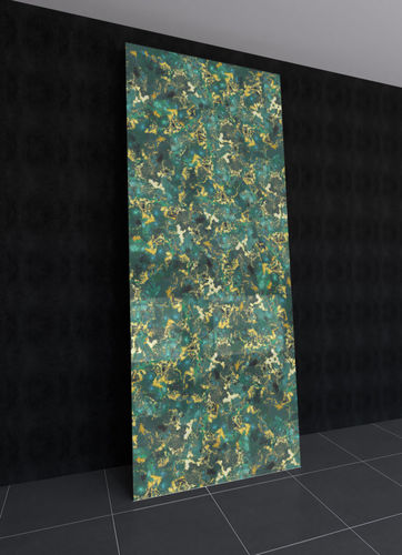 Dekorplatte für Wand - MURANO 8 DARK GREEN - Crystalexe - für Innenausbau / für Boden / für Fußboden