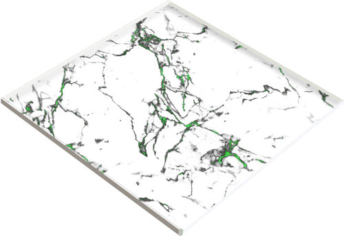 Dekorplatte für Wand - CALACATTA WHITE GREEN - Crystalexe - für Innenausbau / für Boden / für Fußboden