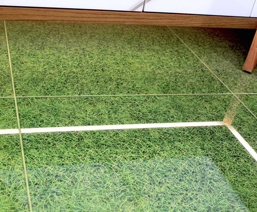Glas-Bodenbelag - GRASS FLOOR - Crystalexe - für den Außenbereich / für den Innenraum / für Feuchträume