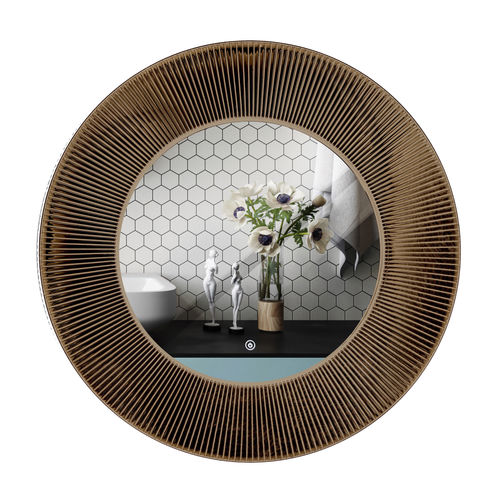 Wandmontierter Spiegel - RMRYSJJS11Y800G4LF - Rahmen (Asia) Limited - modern / rund / kupferfarben