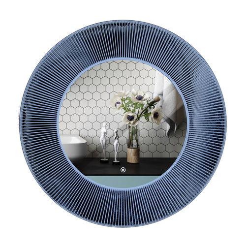 Wandmontierter Spiegel - RMRYSJJS11Y1200G8LF - Rahmen (Asia) Limited - modern / rund / blau