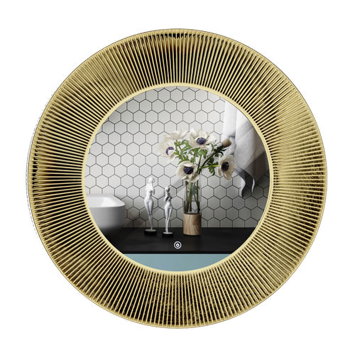 Wandmontierter Spiegel - RMRYSJJS11Y1200G15LF - Rahmen (Asia) Limited - modern / rund / gold
