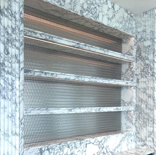Sicherheitsglasscheibe - R20201GYG2M2 - Rahmen (Asia) Limited - VSG / texturiert / für Innenausbau
