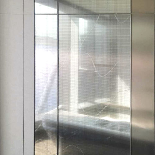 Sicherheitsglasscheibe - R21414GYG2M1 - Rahmen (Asia) Limited - VSG / undurchsichtig / geätzt