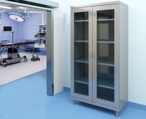 Modul-Kleiderschrank - CUPBOARD INOX 1900x1000x500 mm - Engineering Marketing - modern / Stahl / mit Schwingtür