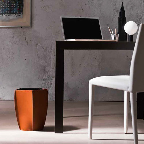 Leder-Papierkorb - POLIGONO - Limac Design®
