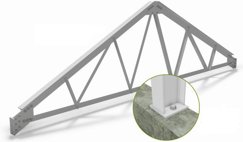 Truss Traverse / Aluminium - SL SERIES - Ludy Greenhouse Manufacturing Corporation - für Events / dreieckig