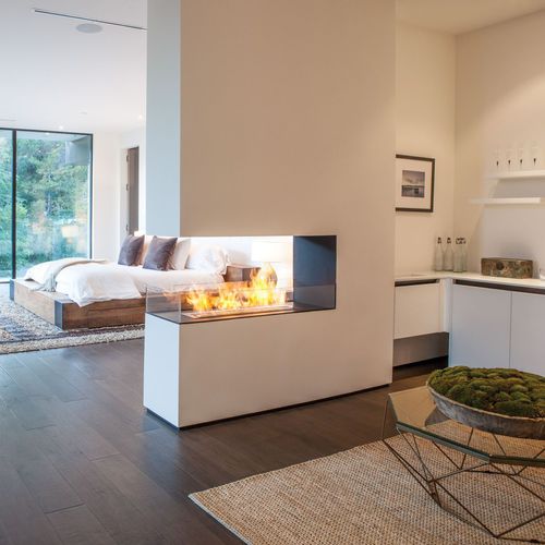 Bioethanol-Kamin - ECOSMART FIRE XL1200 - Cheminée sur mesure - France - Einbau / mit 3 Sichtseiten / offene Feuerstelle