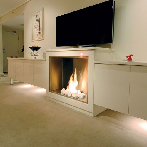 Bioethanol-Kamin - ECOSMART FIRE FIREBOX 900SS - Cheminée sur mesure - France - Einbau / Einseitig / offene Feuerstelle