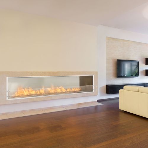 Bioethanol-Kamin - ECOSMART FIRE FIREBOX 2100SS - Cheminée sur mesure - France - Einbau / Einseitig / offene Feuerstelle