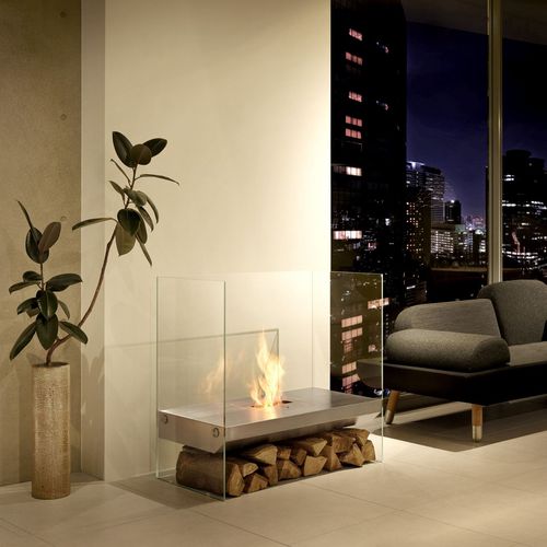 Bioethanol-Kamin - ECOSMART FIRE IGLOO - Cheminée sur mesure - France - freistehend / Zentral / für Außenbereich