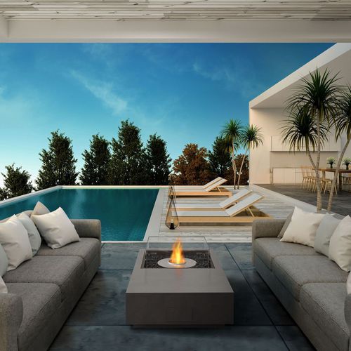 Rechteckige Bioethanol-Brennkammer - ECOSMART FIRE MANHATTAN - Cheminée