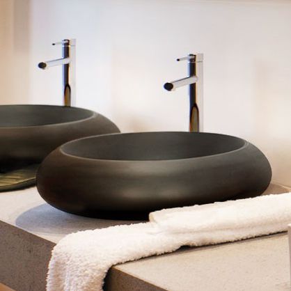 Aufsatzwaschbecken - Round1 - Vasque import - Beton / rund / modern