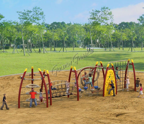 Klettergerüst für Spielplätze - PARCO GIOCHI SPORT & PLAY LONG 201 - GOLDEN GAMES SRL