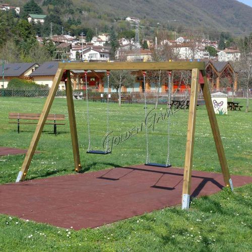 Holzschaukel - ALTALENA DOPPIA IN LEGNO - GOLDEN GAMES SRL - Spielplatz / doppelt