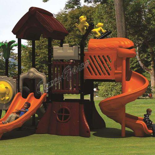 Spielplatzgerät für öffentliche Anlagen - FANTACASTELLO FOREST 01 - GOLDEN GAMES SRL - Kunststoff / Aluminium / modular