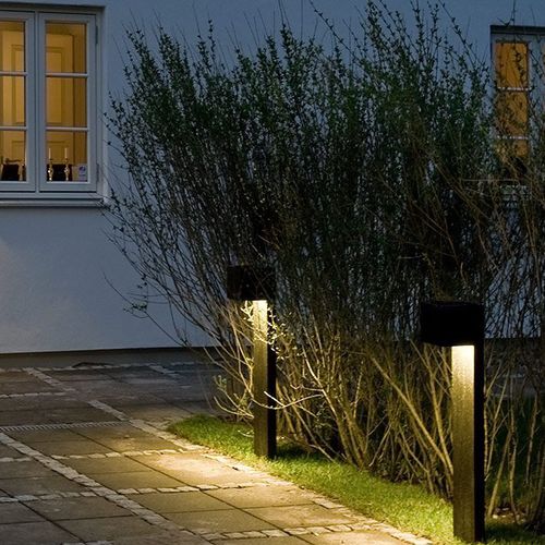 Leuchtpoller für Garten - CUBE XL  - LIGHT POINT - modern / Aluminium