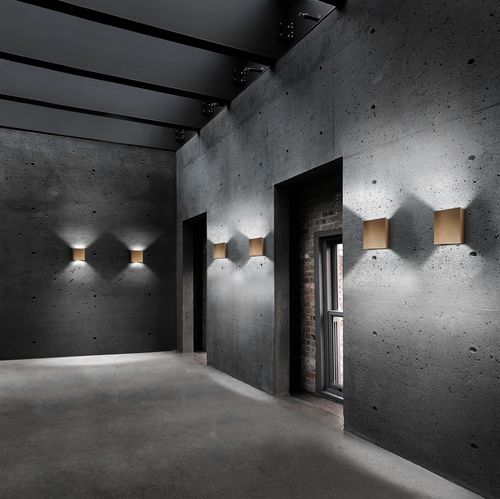 Moderne Wandleuchte - COMPACT - LIGHT POINT - für den Innenraum / für Außenbereich / Aluminium