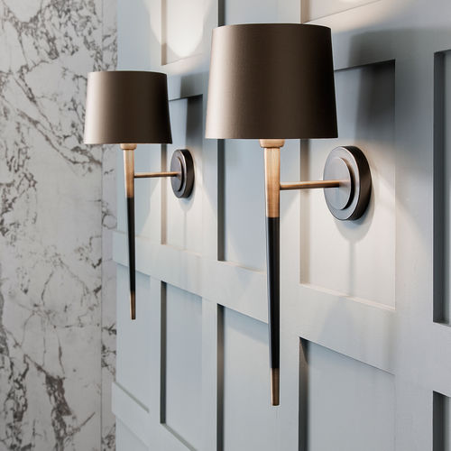Moderne Wandleuchte - VELETTO - Heathfield and Comapny - für den Innenraum / Messing / Satin
