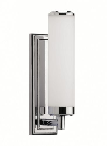 Moderne Wandleuchte - HENRI - Heathfield and Comapny - Metall / Opalglas / zylinderförmig