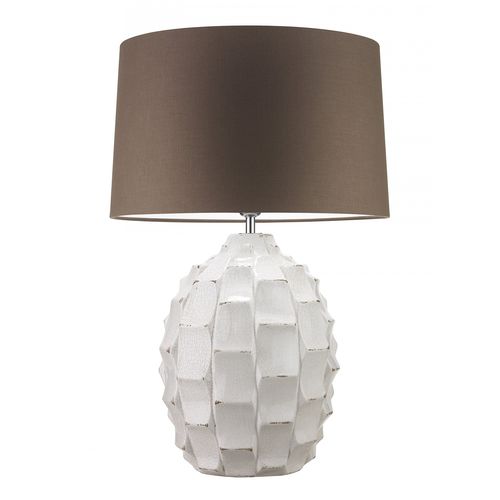 Tischlampe - BAYERN - Heathfield and Comapny - Leinen / Keramik / modern