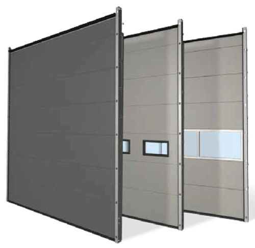 Sektionales Industrietor - ISO60 - Promstahl - galvanisiertem Stahl / Polyurethanschaum / automatisch