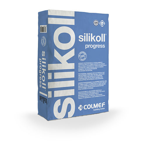 Verguss-Klebemörtel - SILIKOLL PROGRESS - COLMEF - für Fliesen / mineralisch / für Zement