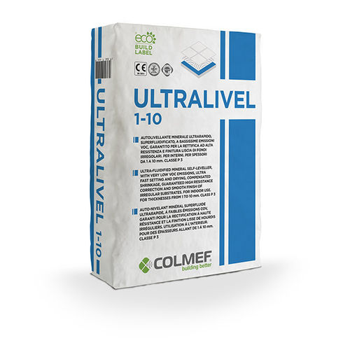 Reparaturmörtel - ULTRALIVEL 1-10 MM  - COLMEF - selbstnivellierend / für Beton / für Estrich