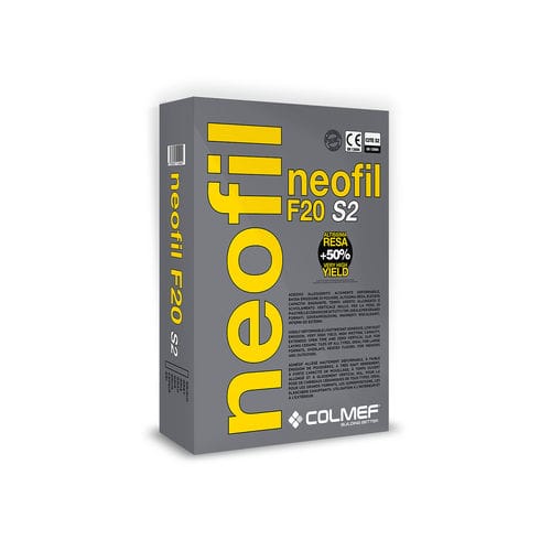 Spachtel-Klebemörtel - NEOFIL F 20 S2 - COLMEF - selbstnivellierend / für Fliesen / mineralisch