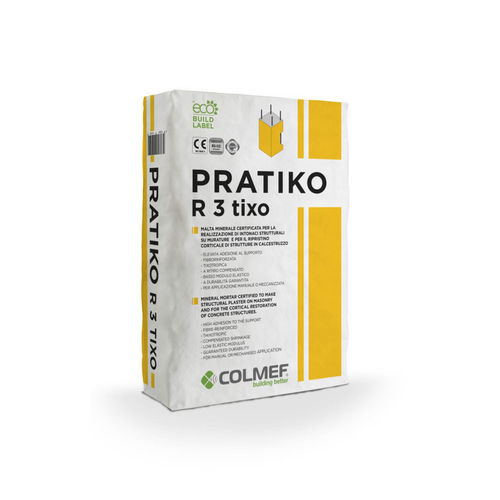 Mauermörtel - PRATIKO R 3 TIXO - COLMEF - Restaurierung / für Estrich / für Mauerwerk