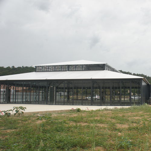 Selbsttragende Veranda - DOUBLE TOIT - ABRI AND CO - galvanisiertem Stahl / für Gewerbegebrauch